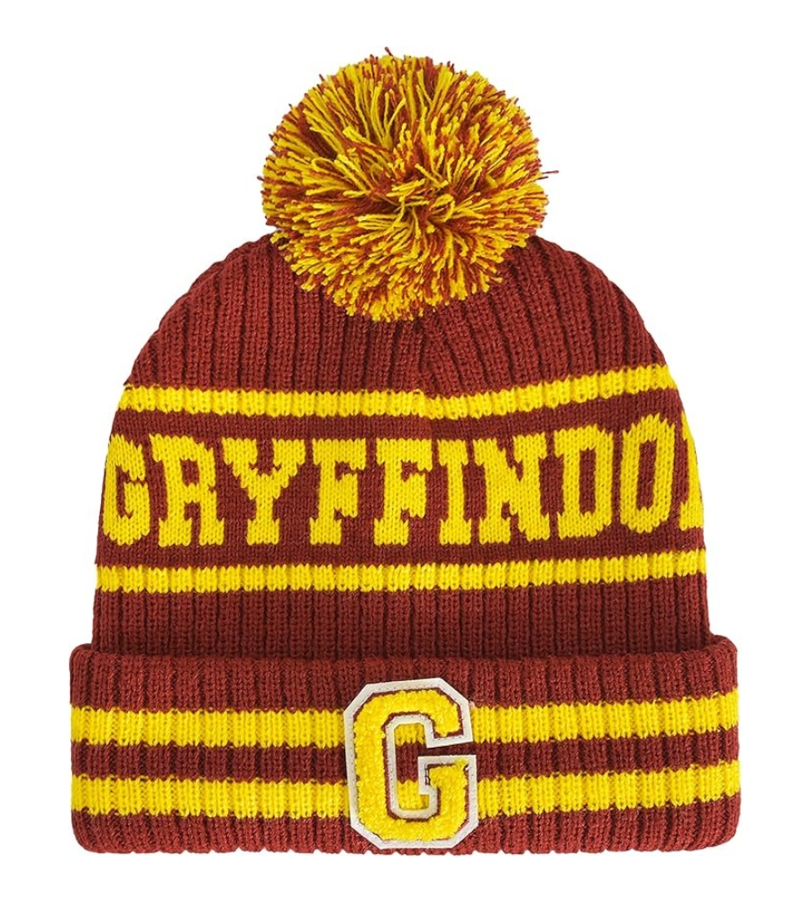 Guia de presentes para fãs de Harry Potter: um gorro para os dias frios, em vermelho e amarelo