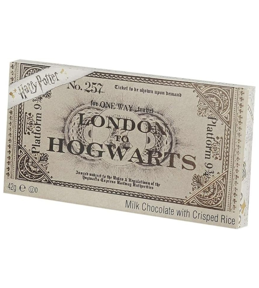 Guia de presentes para fãs de Harry Potter: chocolate HP em forma de bilhete para ir ate Hogwarts