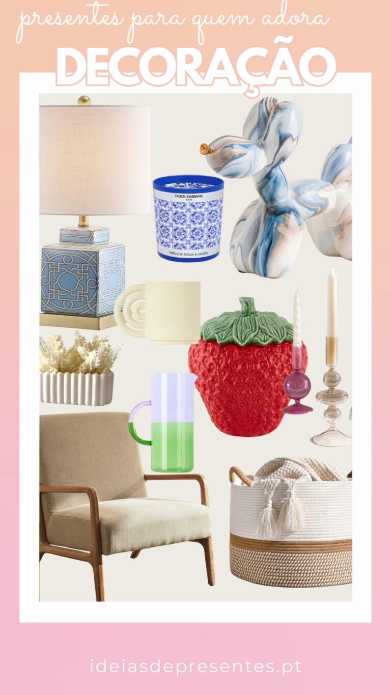 Ideias de presentes para pessoas que adoram decoração, peças-chave para a casa; prendas