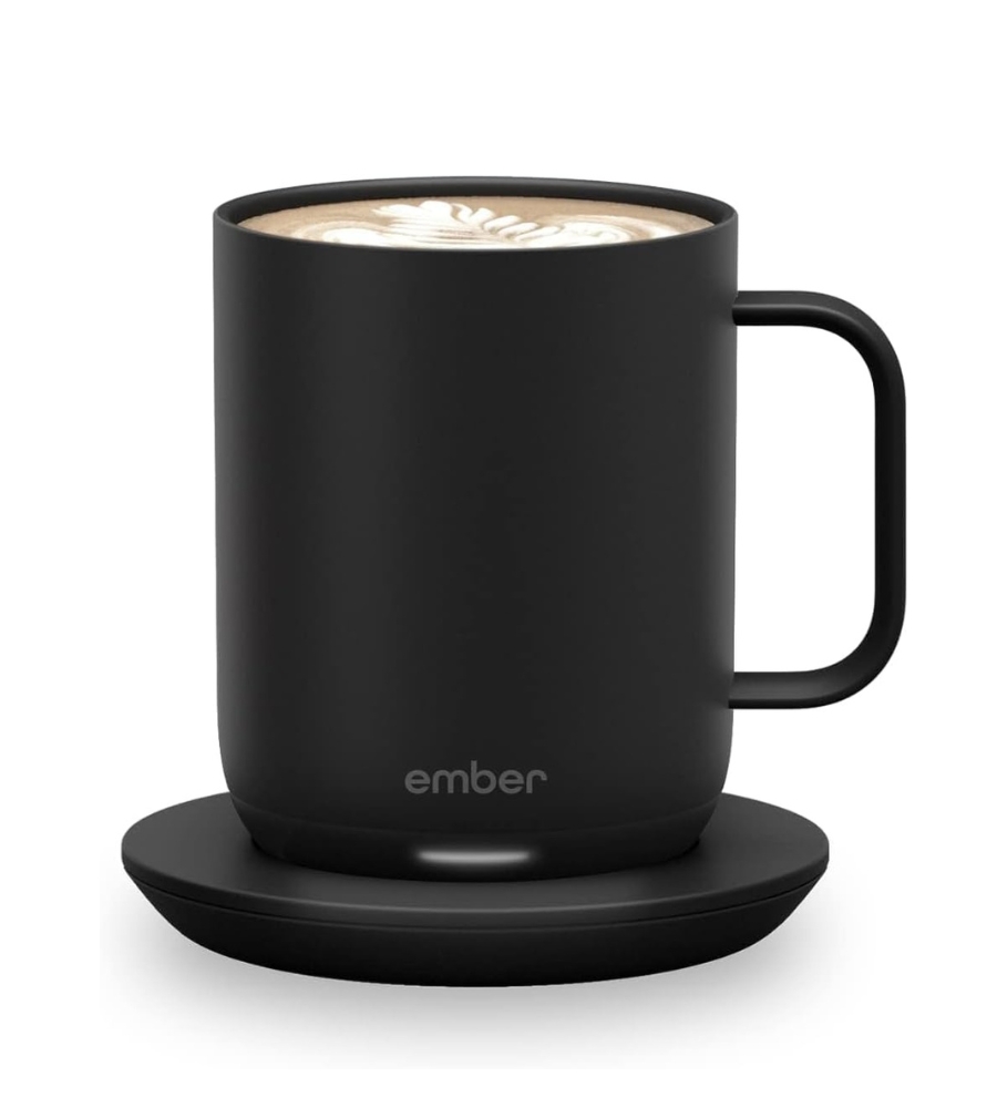 Café sempre quente. Café sempre pronto a beber. É um presente para pais que adoram conforto