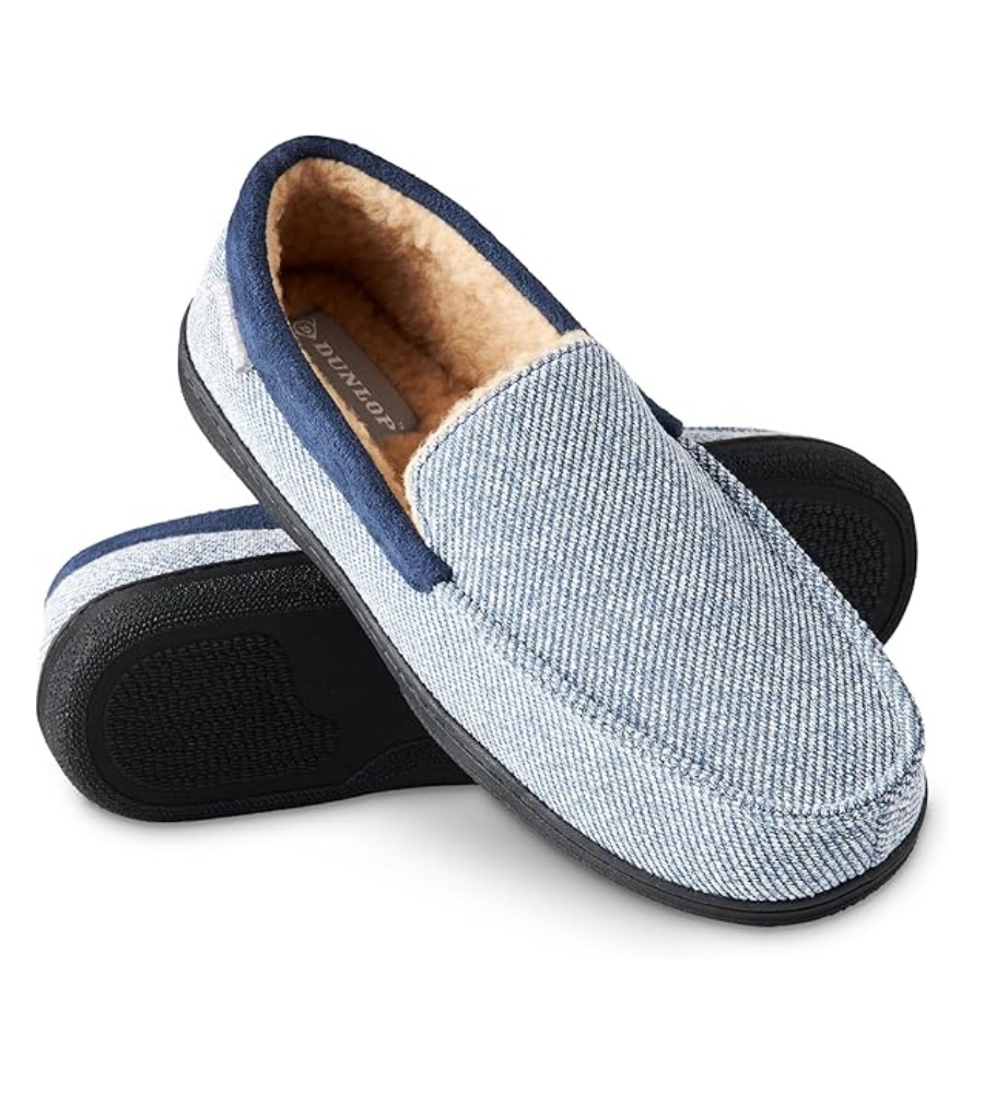São uns confortáveis mocassins para andar por casa, que dão um presente incrível para o seu pai. Conforto e beleza num presente que vai durar