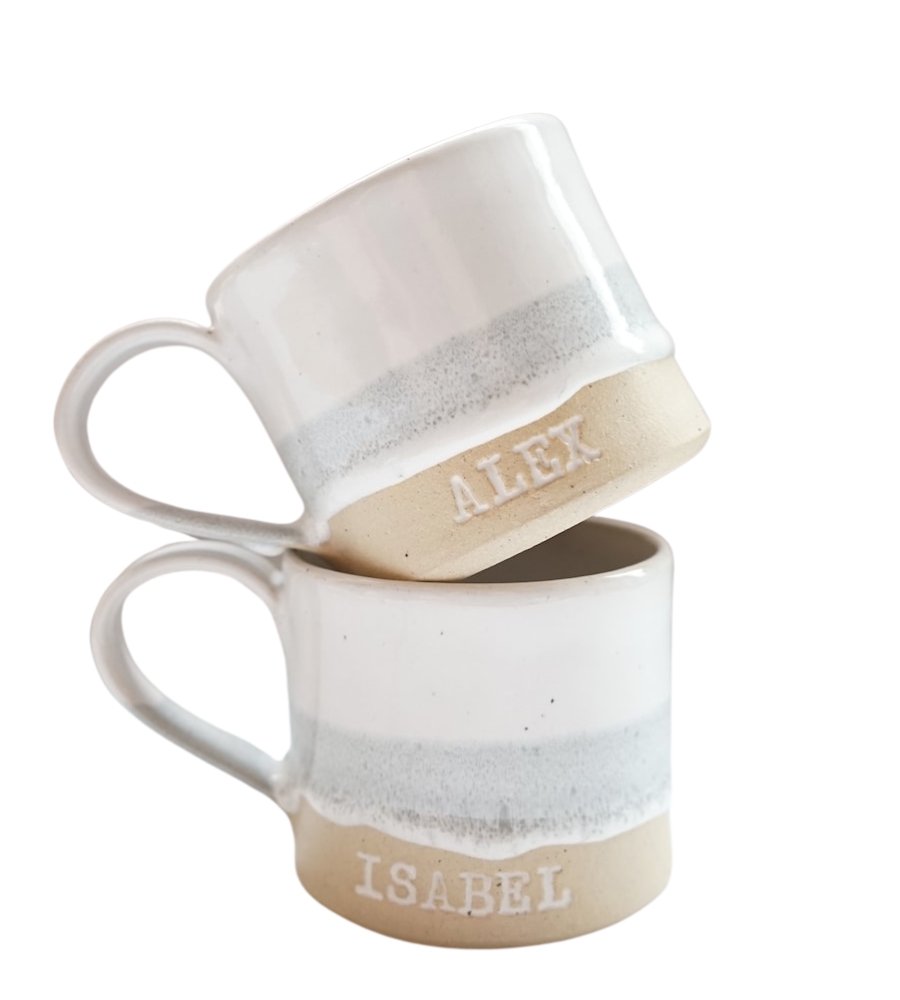 Troca de presentes no amigo secreto no Natal: canecas com o nome do seu amigo mais do que secreto