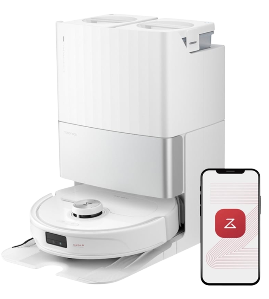 Ideias de presentes BlackFriday: Robô Aspirador ROBOROCK Qrevo Master com Design Flexiarm Mop e Escova Lateral Potência de Sucção de 10 000 Pa Branco
