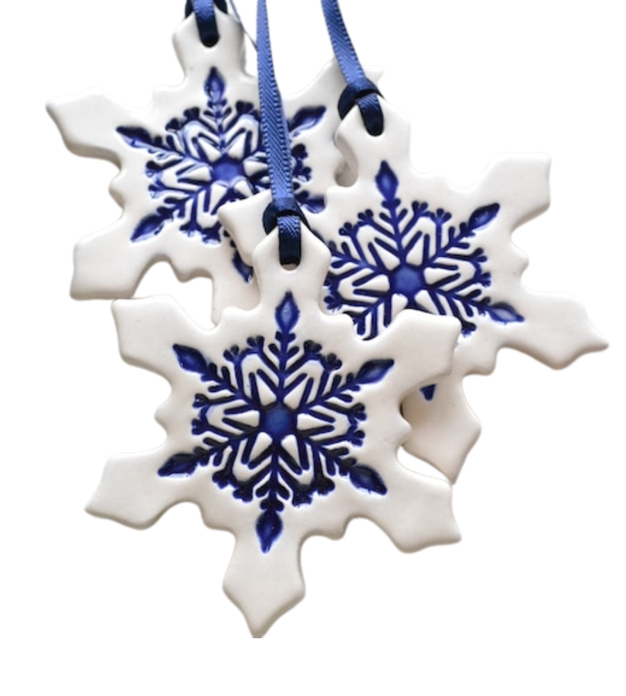 TOP Ornamentos de Natal, presentes únicos: enfeite em forma de floco de neve. Indeed, a very special ornament.