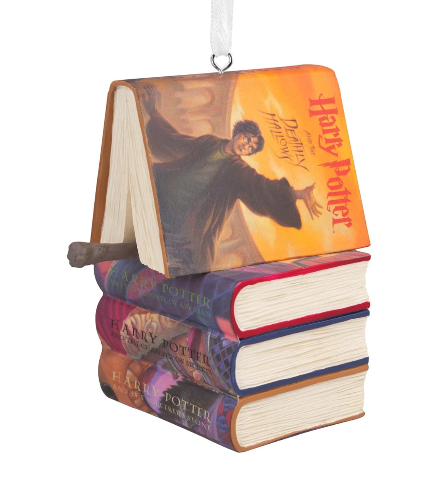 TOP Ornamentos de Natal, presentes únicos: Enfeite com livros do Harry Potter