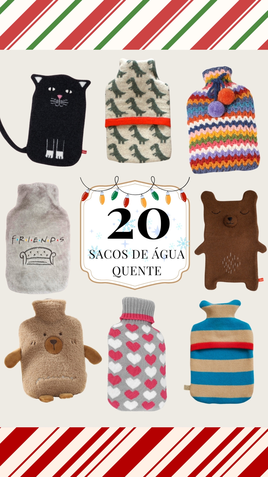 Ideias de Presentes Para Todos Este Natal: Sacos de Água Quente. Presentes únicos, diferentes e coloridos. Botijas de água quente para os mais friorentos
